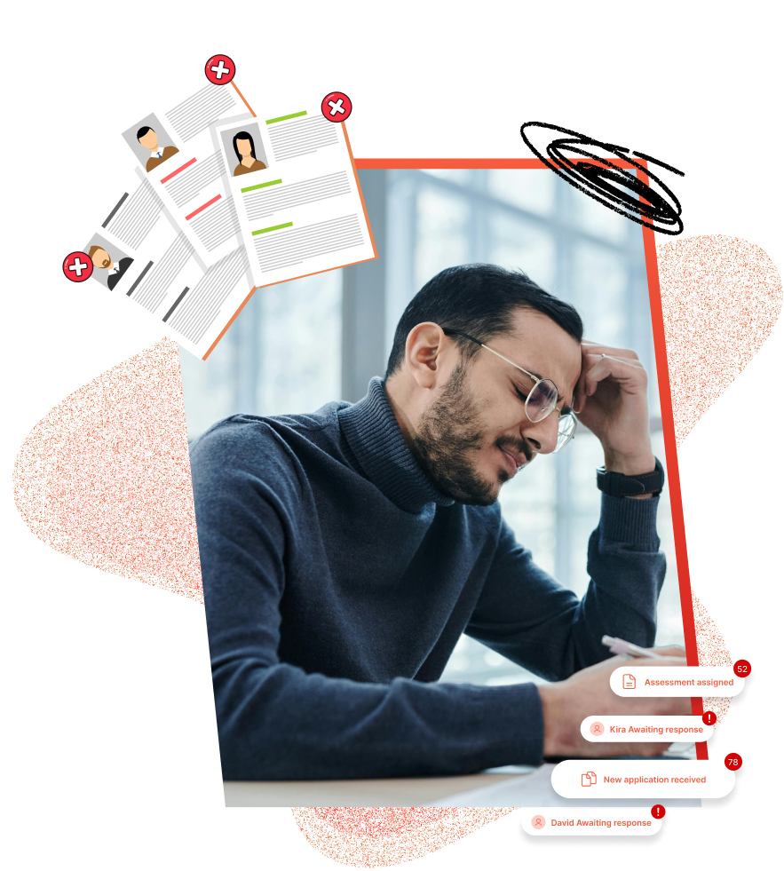 Frustrated professional without Alumi